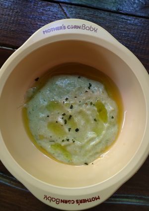 Foto resep Mpasi menu lengkap 6 bulan, nasi, ayam, wortel, buncis