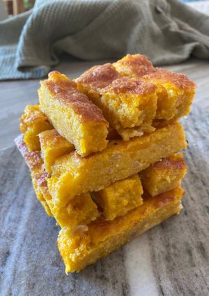 A picture of Cheesy polenta fingers | baby food and adult snack.