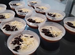 Foto resep Puding coklat toping vla oreo cheese