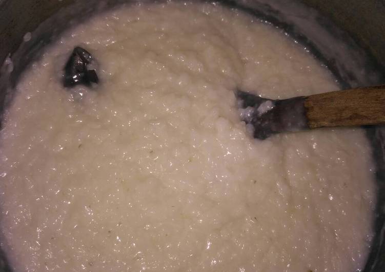 Bagaimana Menyiapkan Bubur beras/ jenang lemu/bubur lemu Anti Gagal