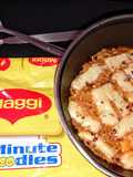 Cheesiest Garlic Hot Maggi Noodles