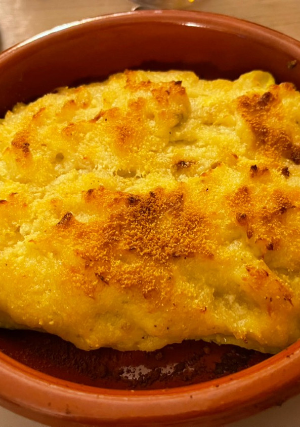 Una foto de Calabacines rellenos de rape y gambas