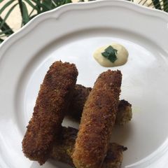A picture of Sweet potato Croquettes.
