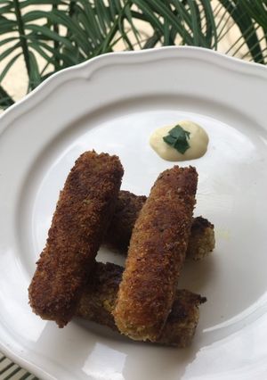 A picture of Sweet potato Croquettes.
