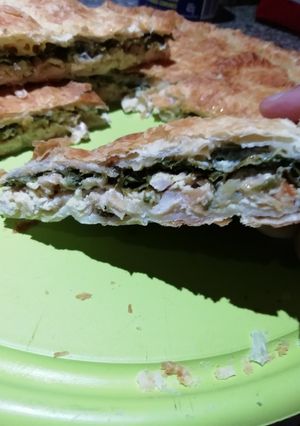 Una foto de Tarta de pollo y espinaca
