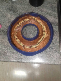 Una foto de Bizcocho de plátano y chocolate