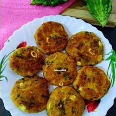 A picture of Bitter Gourd Tikki.