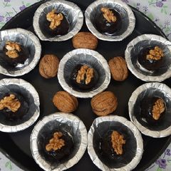 A picture of Walnut crunchies cooking with California walnuts.