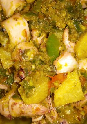 Foto resep Cumi asin cabe ijo enak