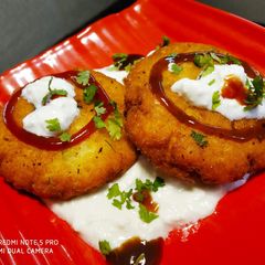 A picture of Poha Tikki.