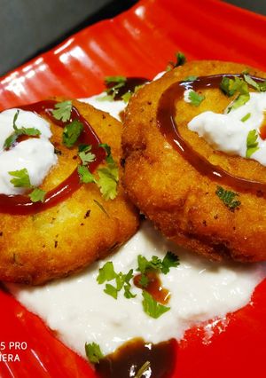 A picture of Poha Tikki.