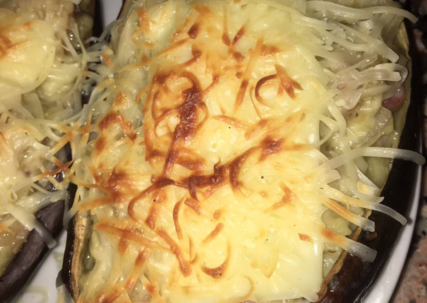 Berenjena rellena cremosa