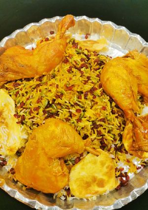 عکسی از دستور زرشک پلو با مرغ 😋😋😋