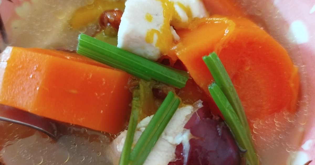 Resep Sup Ayam Dengan Pumpkin (Labu Kuning) oleh Anita Permatasari ...