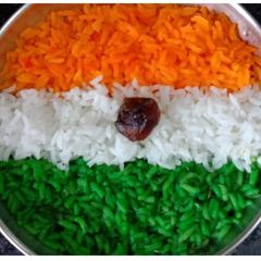 Tri colour pulav A picture of Tri colour pulav.