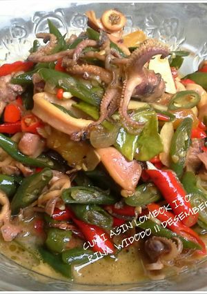 Foto resep Cumi Asin Lombok Ijo
