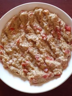 صورة لوصفة سلطة الباذنجان المشوي 🍆