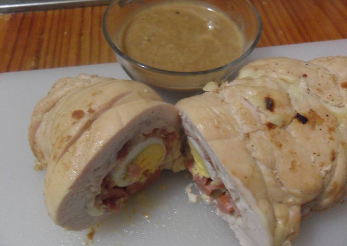 Pechuga de pollo rellena