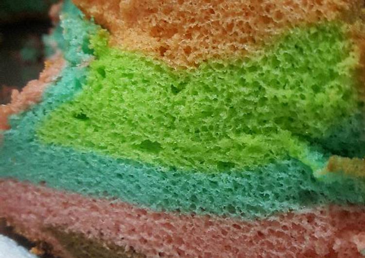 Rainbow Chiffon Cake