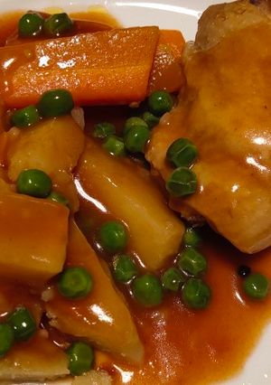 รูปของ ไก่โปรตุเกส+ซุป..caçarola dupla de frango คาคาโรลาดูปลาเดอฟรังโก