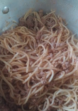 Una foto de Pasta bolognesa