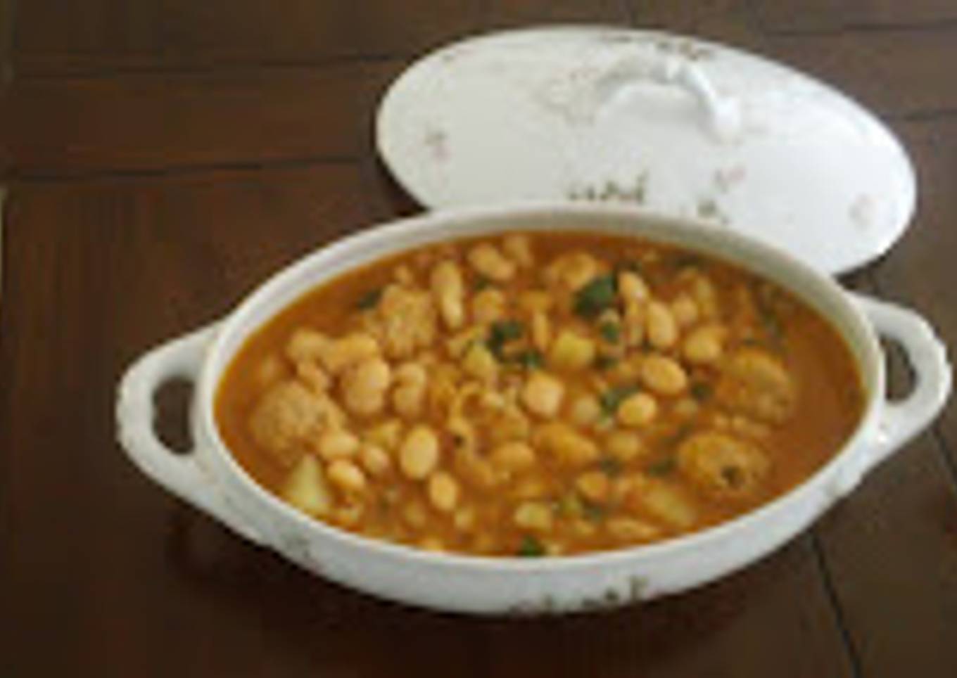 Potaje con albóndigas de mi iaia