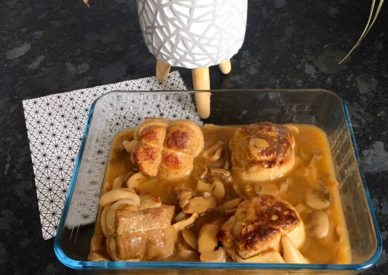 Paupiettes de veau aux champignons