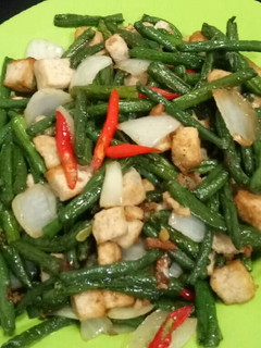 Foto resep Tumis kacang panjang tahu