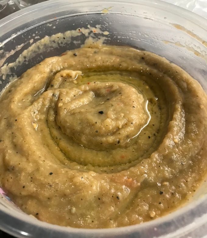 Una foto de Puré de berenjenas 🍆 ahumadas