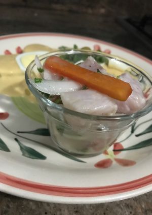 Una foto de Ceviche de Corvina