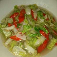 รูปของ Tumis sawi putih tanpa telur