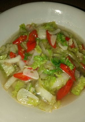 Foto resep Tumis sawi putih tanpa telur
