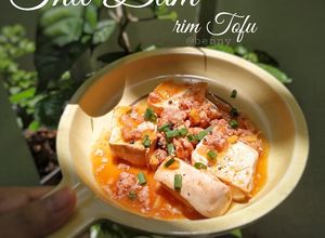 Hình của món Thịt Băm Rim Đậu Hủ Non.