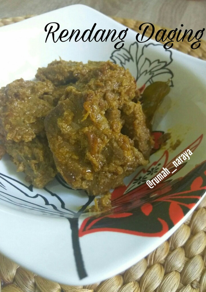 Foto resep Rendang Daging (Bumbu Instant)