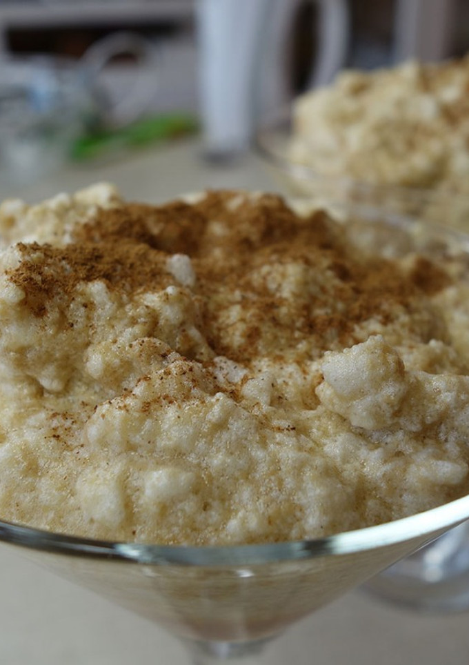 Una foto de Mousse de horchata