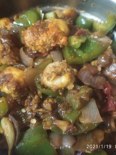 প্রণ চিলি(prawn chilli recipe in Bengali) রেসিপির প্রধান ছবি