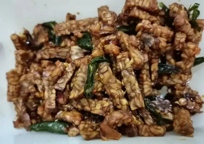 Kering tempe Bejo (cabe ijo)