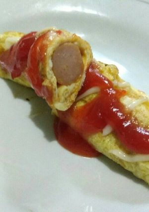 Foto resep Dadar gulung sosis a La pawon naylee