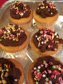 Una foto de Cupcakes de chocolate y coco