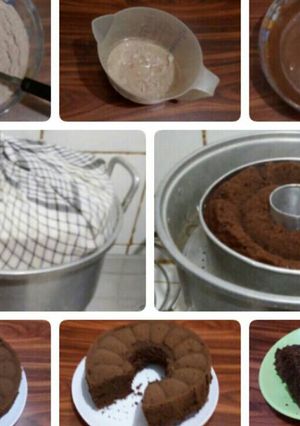 Foto resep 🍰 Bolu Coklat Kukus Tanpa Telur & Mixer 🍫