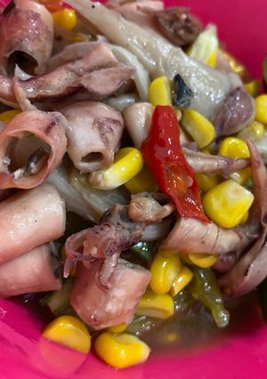 Foto resep Cumi jagung cabe keriting