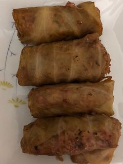 صورة لوصفة محشي كرنب بدبس الرمان 😋