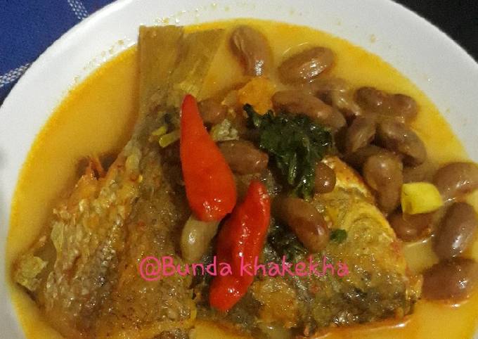 Gulai ikan ekor kuning & kacang merah