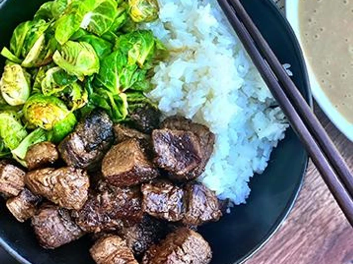 Simple Way Prepare Recipe Miso-Ginger Miyazakigyu Wagyu Steak Bites that is Delicious, Addictive}