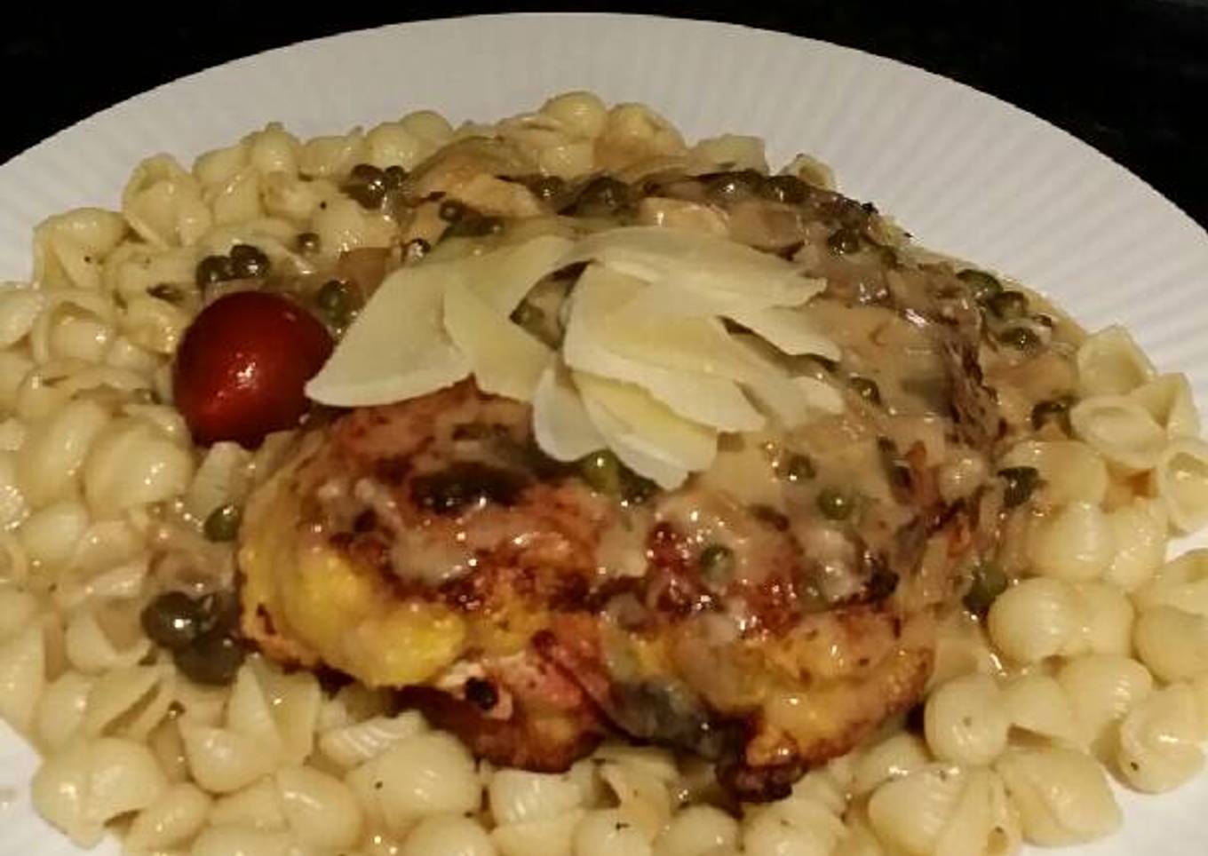 Brad's stuffed chicken picatta