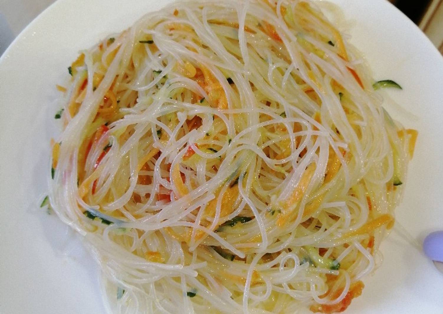 Салат фунчоза с овощами рецепт с фото пошагово