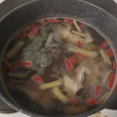 Tom Yum Pla (Spicy And Sour Fish Soup) A picture of Tom Yum Pla (Spicy And Sour Fish Soup).