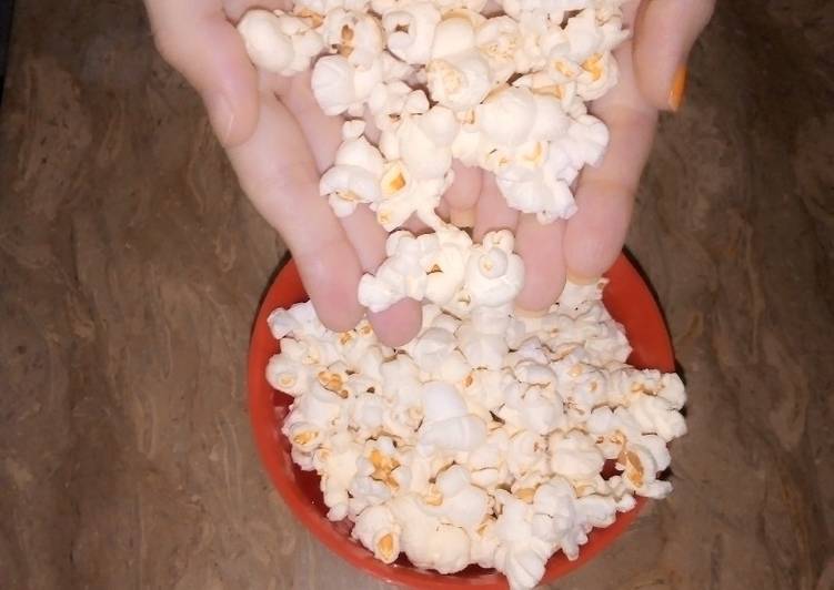 Homemade popcorn recipe (without oil)
