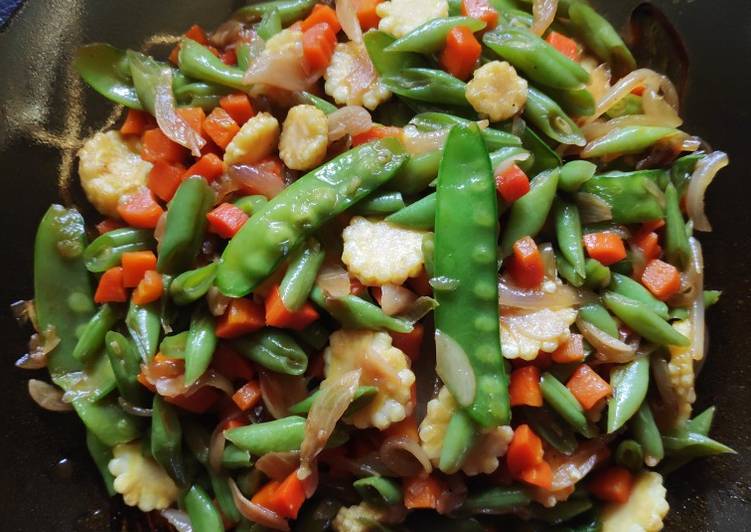 Tumis wortel buncis simpel