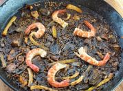 Una foto de arroz negro con sepia